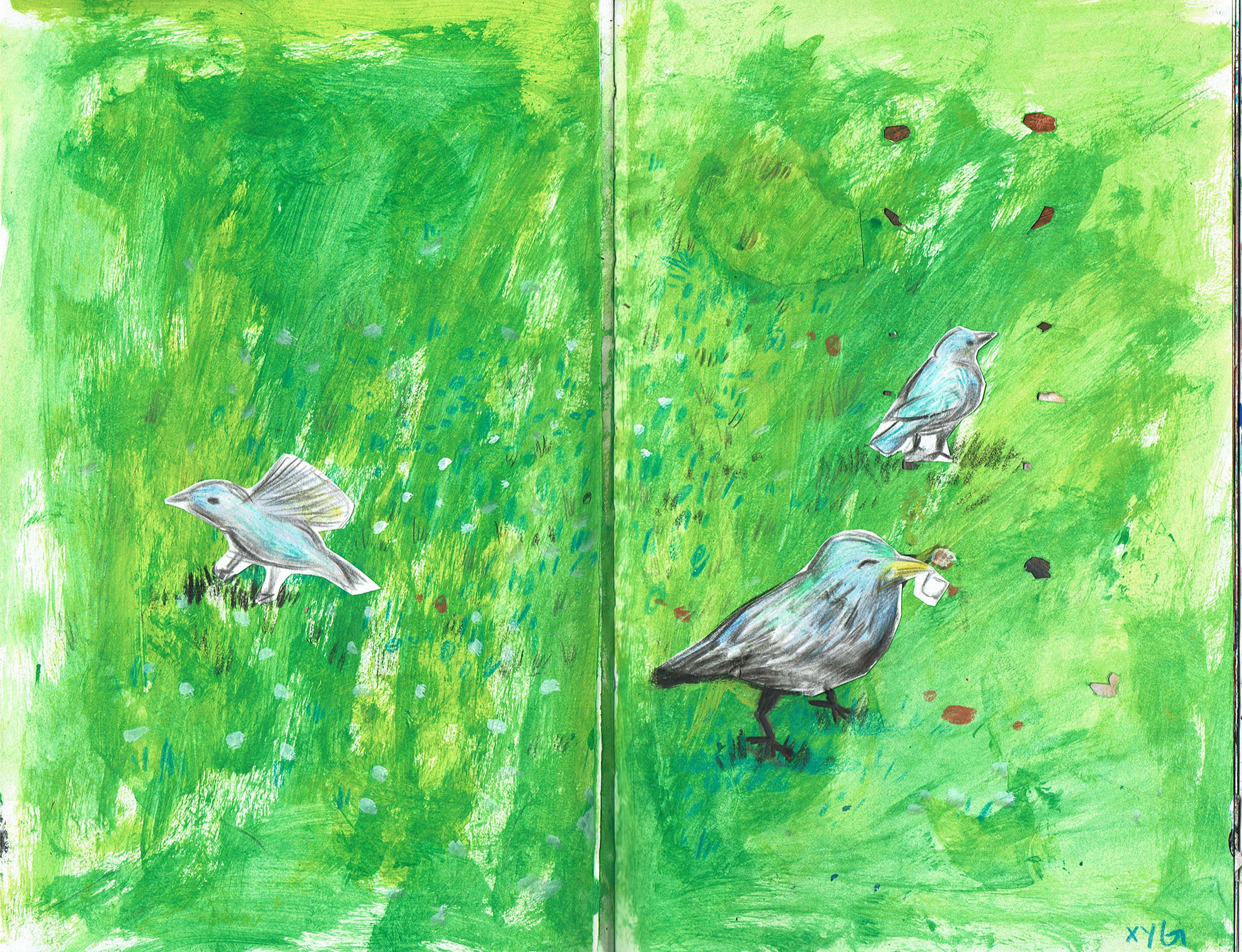 Sketchbook, illustration by Xuanyi Guo