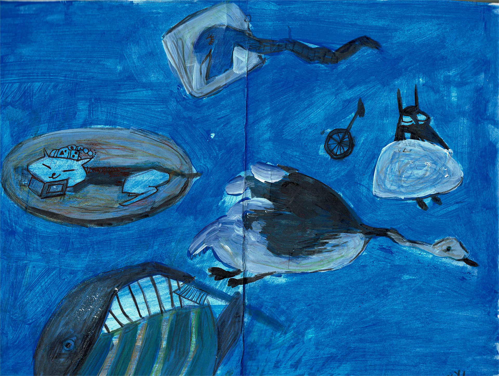 Sketchbook, illustration by Xuanyi Guo