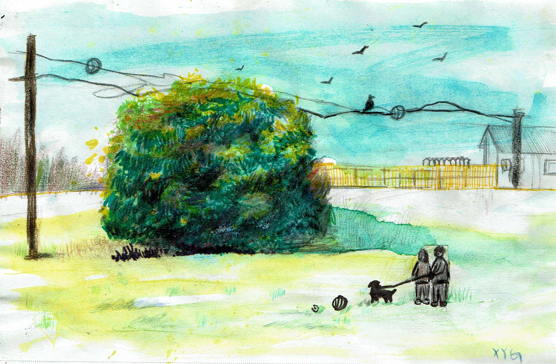 Sketchbook, illustration by Xuanyi Guo