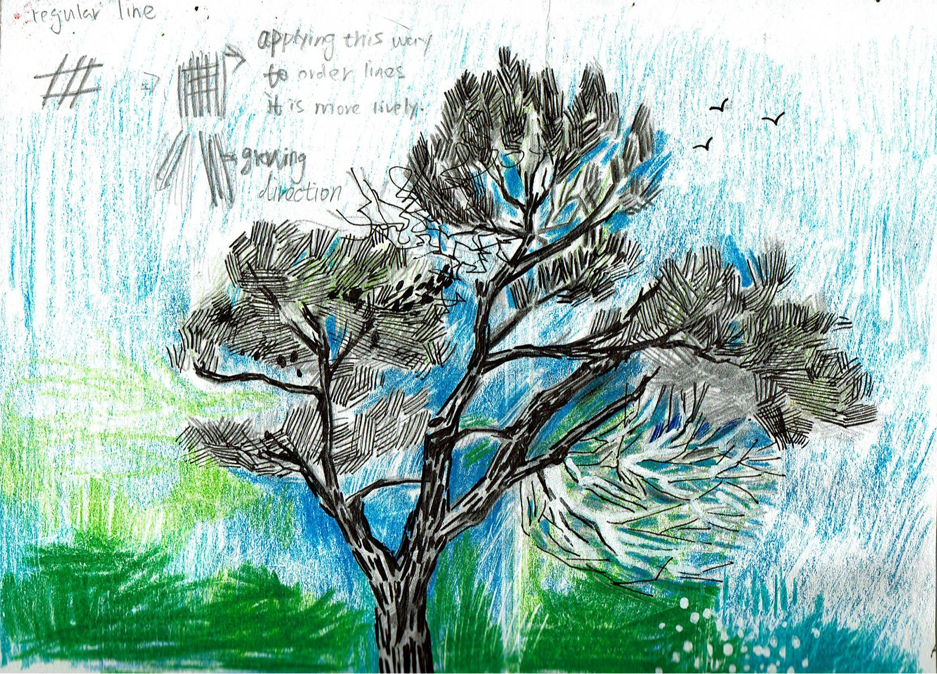 Sketchbook, illustration by Xuanyi Guo